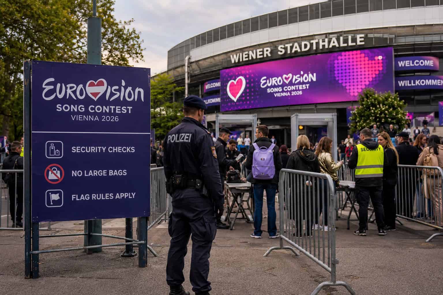 Strenge controles songfestival Wenen