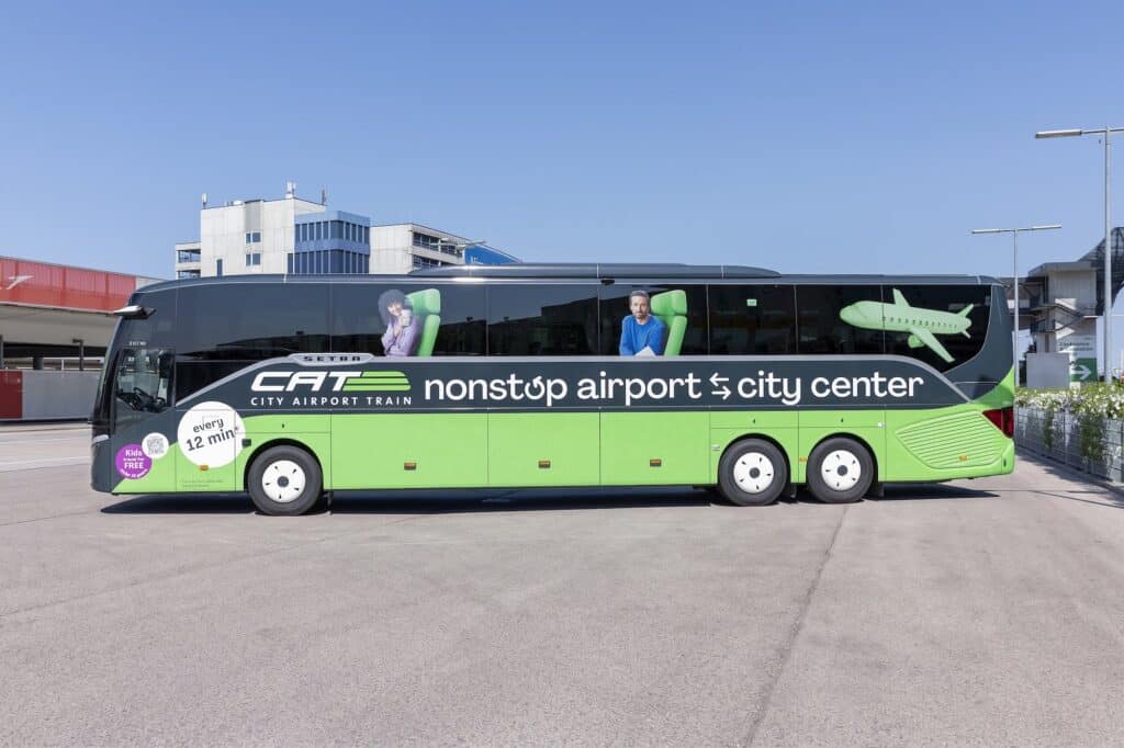 City airport train vervangen door bus